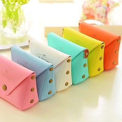 Cute Candy Color Key Case Macaron Coin Purse - Cindi Book