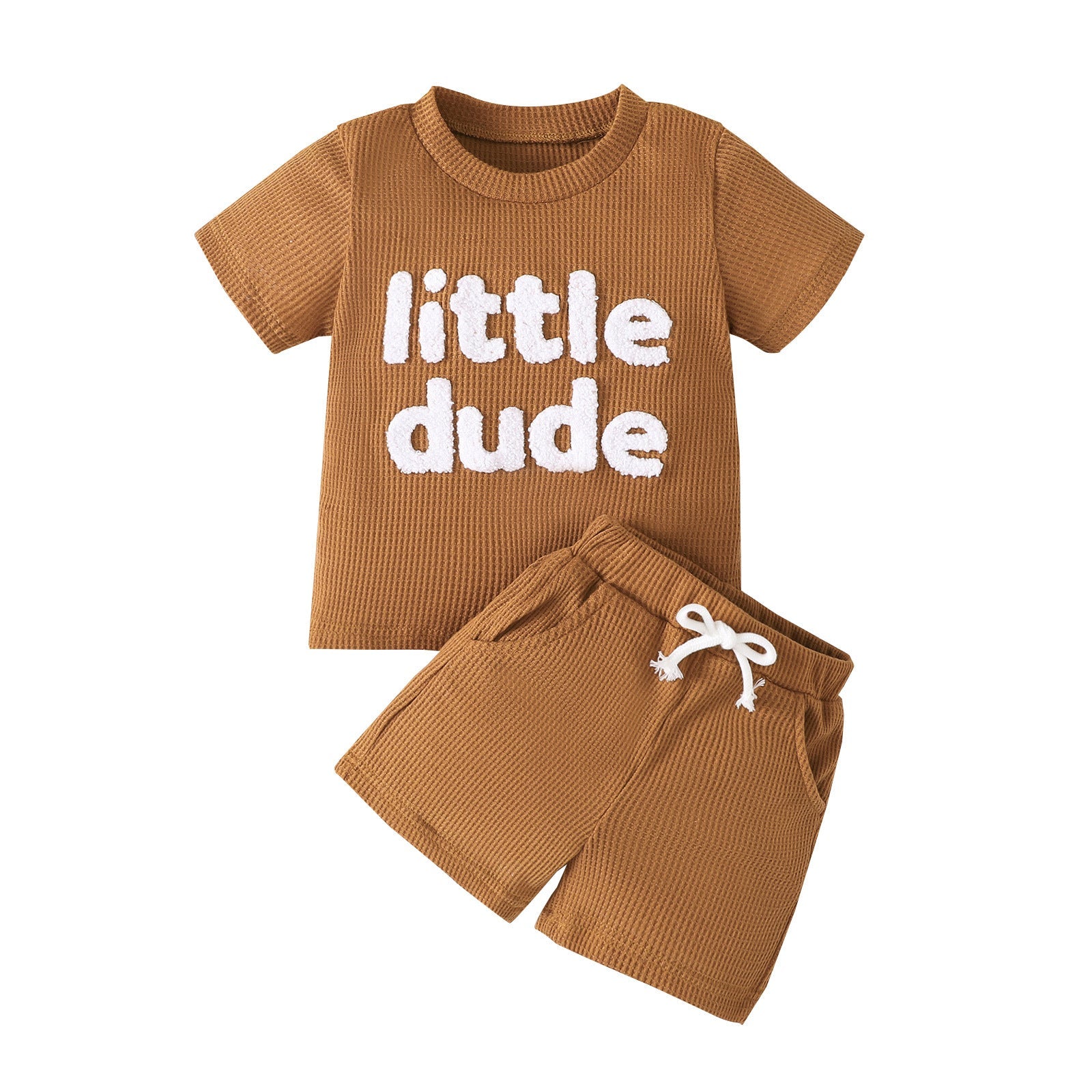 Children's Waffle Short Sleeve Suit - Cindi Book