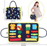 New Busy Book Children's Busy Board Dressing And Buttoning Learning Baby Early Education Preschool Sensory Learning Toy - Cindi Book