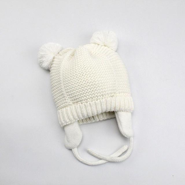 Jojo Double Pompom Knitted Beanie - Cindi Book