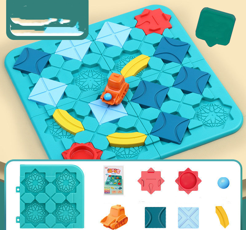 Table Game Road Building Maze Thinking Logic Educational Toy - Cindi Book
