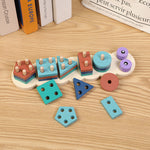 Montessori Early Learning Wooden Set Column - Cindi Book