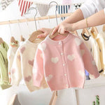 Girls Heart Knit Cardigan - Cindi Book