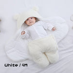 Winter Baby Sleeping Bag Bear Nap Printed Sleeping Bag, Suitable For Babies Aged 0-10 Months, Soft Nap Mat With Removable Pillow - Cindi Book