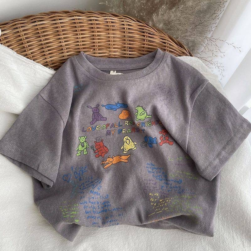 Summer Boy's Short-sleeved T-shirt - Cindi Book