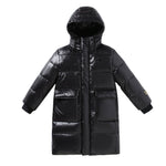 Down Jacket Boy's Long Overfashionable Knee Western Style - Cindi Book