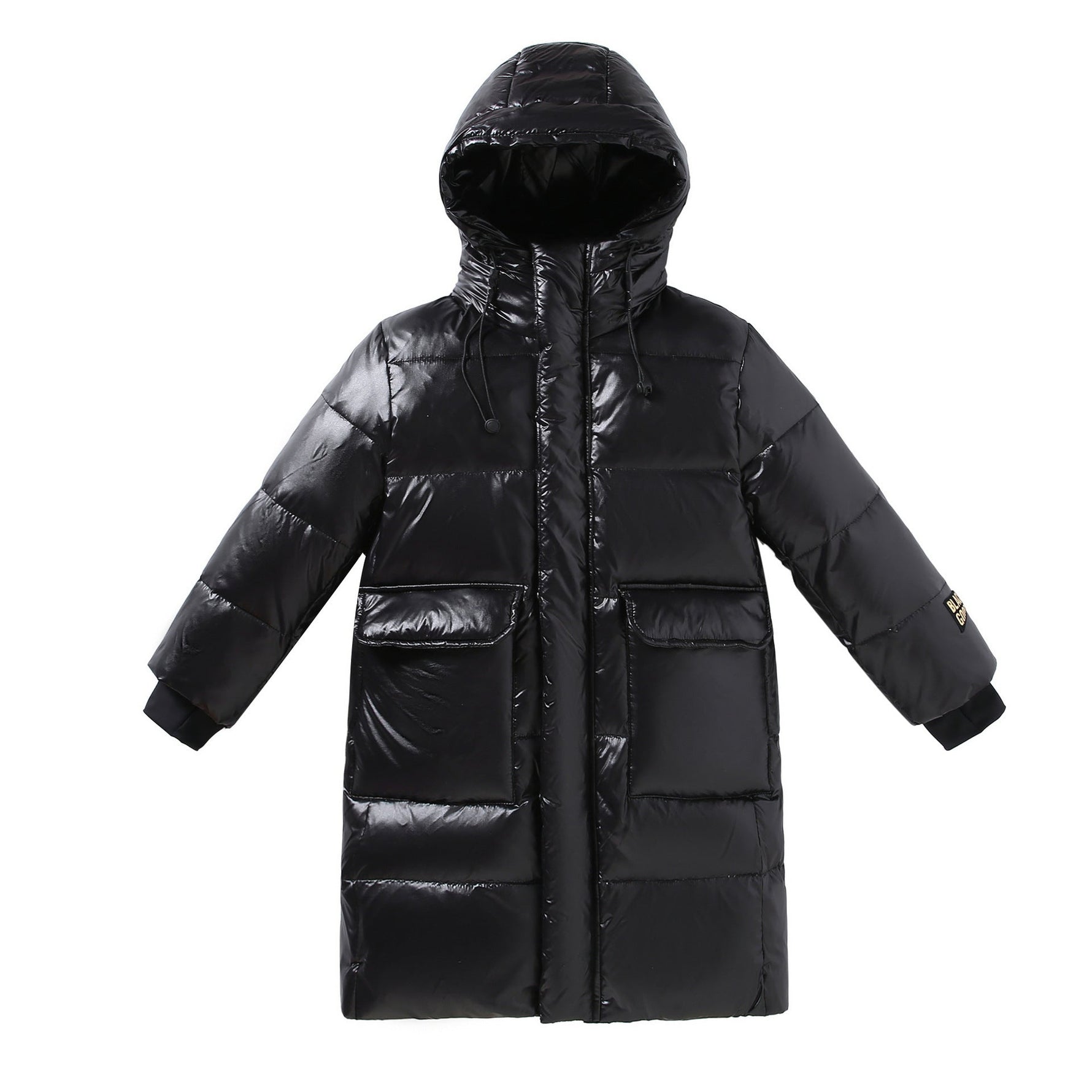 Down Jacket Boy's Long Overfashionable Knee Western Style - Cindi Book