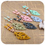 New Baby Products Silicone Leaf Teether Necklace - Cindi Book