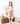 Tangerine Leaves 3/4 Sleeve Ruffle Twirl Dress