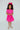 Hot Pink S/S Pocket Twirl Dress