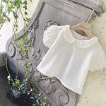 Baby Girl Cute Lapel Short-sleeved Blouse T-shirt - Cindi Book