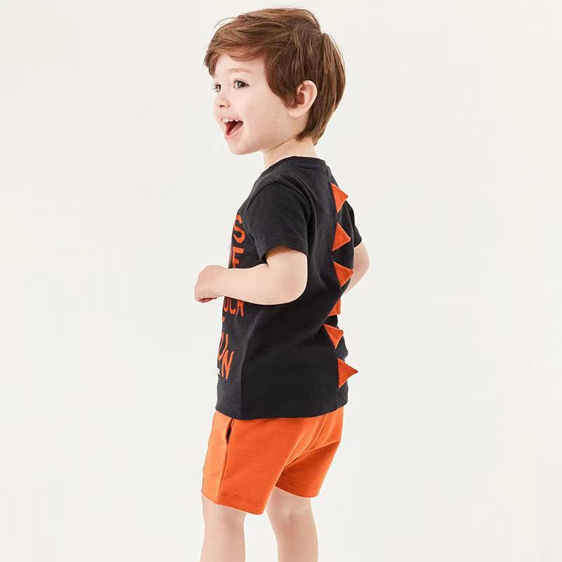 Set Cotton Short Sleeve T-Shirt Children's Set