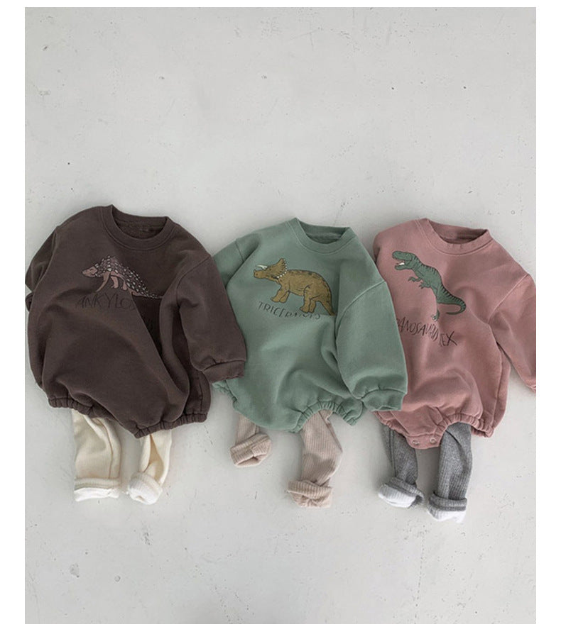 Jumpsuit Men And Women Baby Fleece Cotton Sweater Bag Fart Romper - Cindi Book