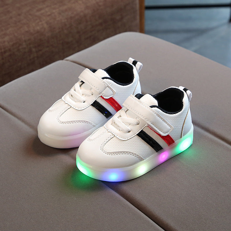 Kimmy White LED Sneakers Shoes - Cindi Book