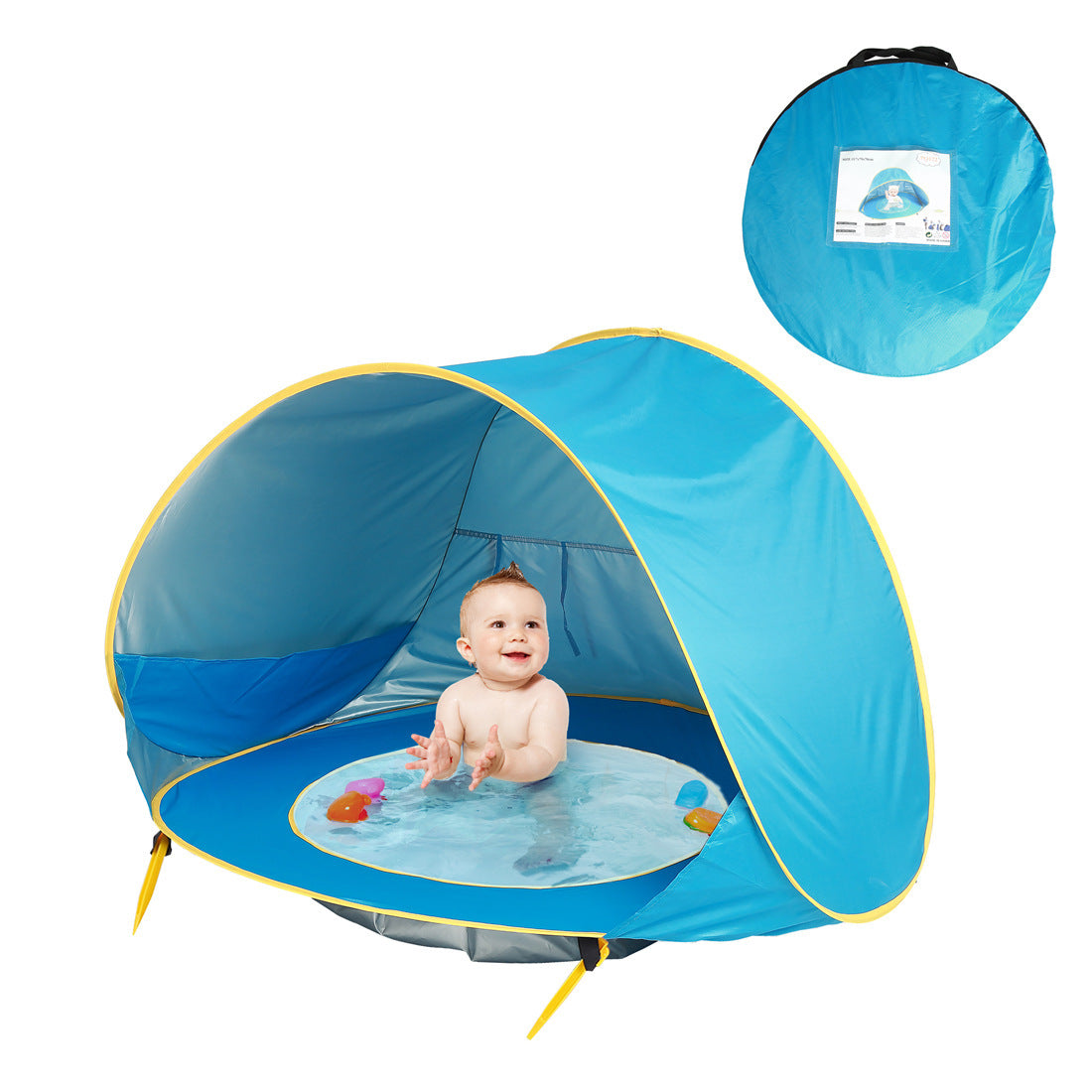 Baby Beach Tent Kids Outdoor Camping Easy Fold Up Waterproof  Up Sun Awning Tent UV-protecting - Cindi Book
