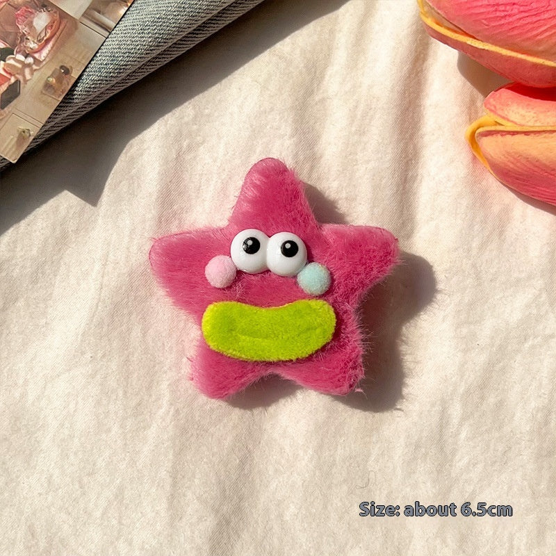 Girly Heart Plush Duckbill Clip - Cindi Book