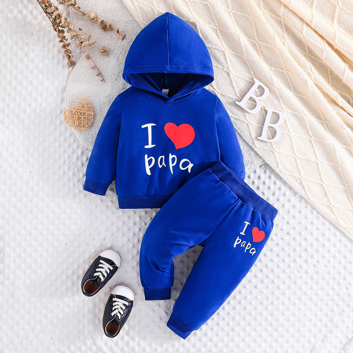 Hooded Printed Sweater Trousers Suit Casual All-matching - Cindi Book