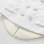 Casual White Children Vest Suit - Cindi Book