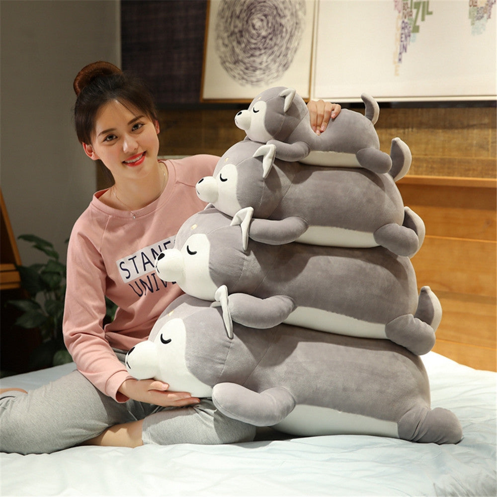 Cute Down Cotton Husky Plush Toys Chai Dog Doll - Cindi Book