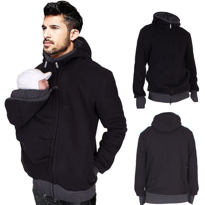 Two in one multifunctional kangaroo dad sweater - Cindi Book