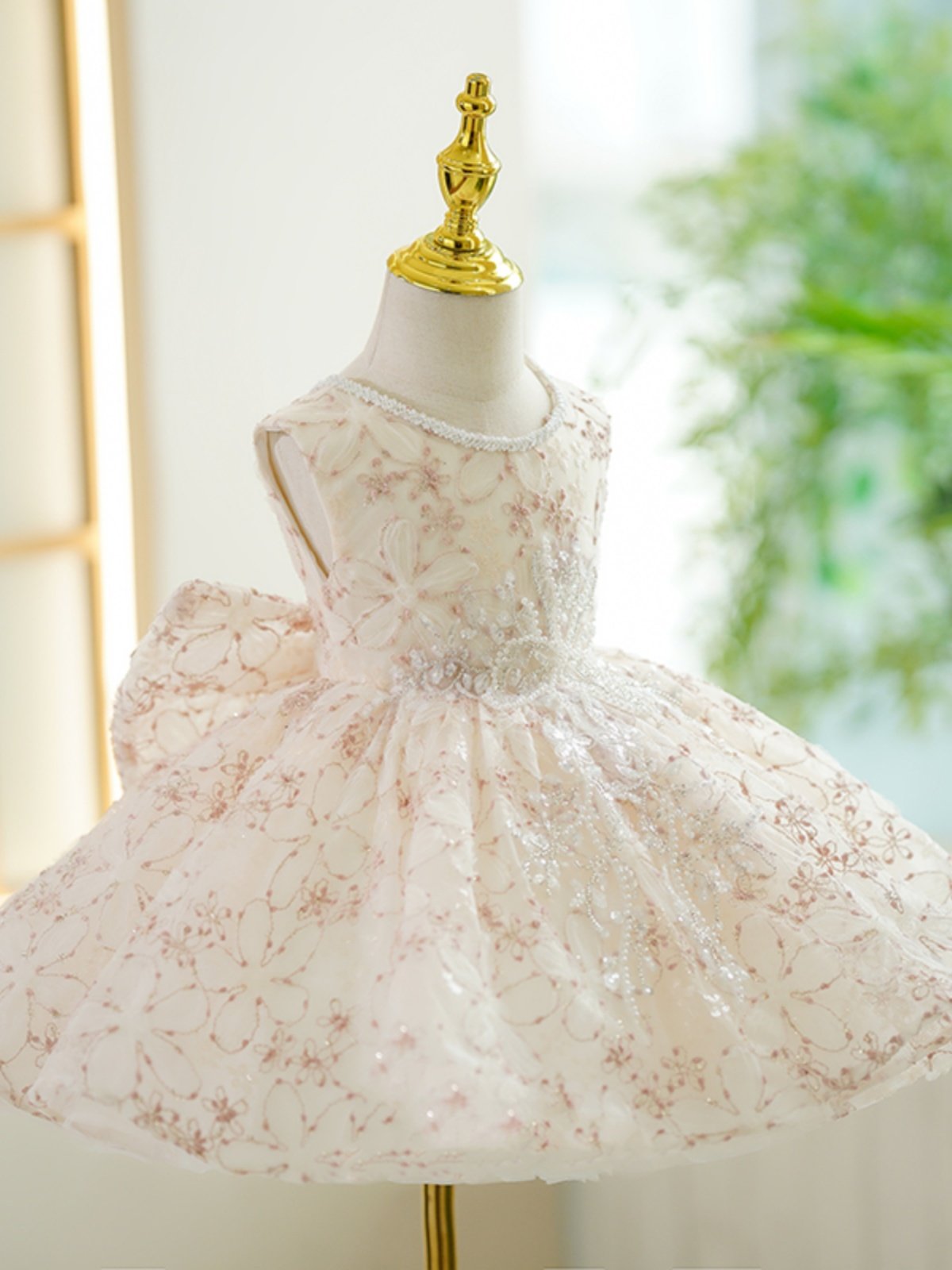 Champagne-colored High-end Piano-style Tutu Performance Outfit - Cindi Book