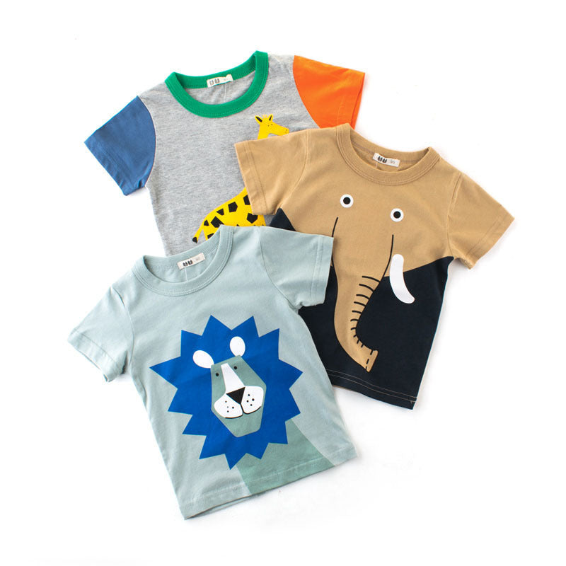 Child short sleeve t-shirt boy half sleeve - Cindi Book