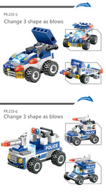 762Pcs Robot Car City Police Building Blocks Set - Cindi Book