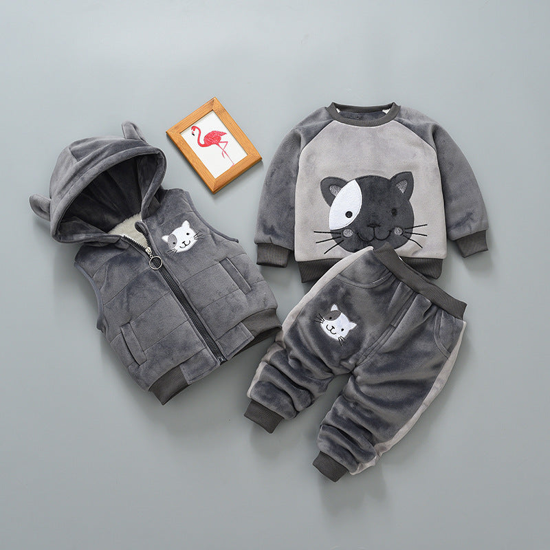 Children's thick three-piece suit - Cindi Book