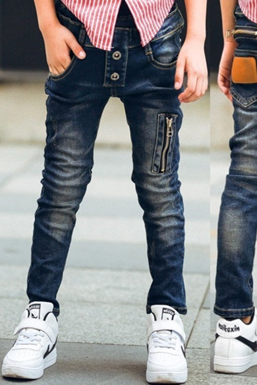 Boys stretch denim pants - Cindi Book