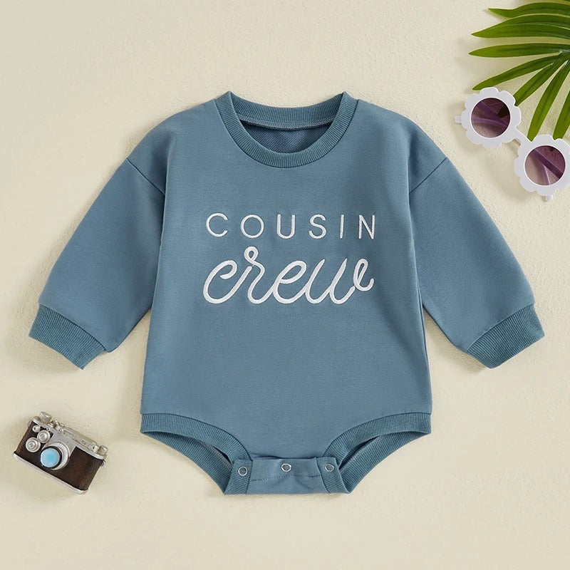 Embroidered Letters Long-sleeve Jumpsuit - Cindi Book