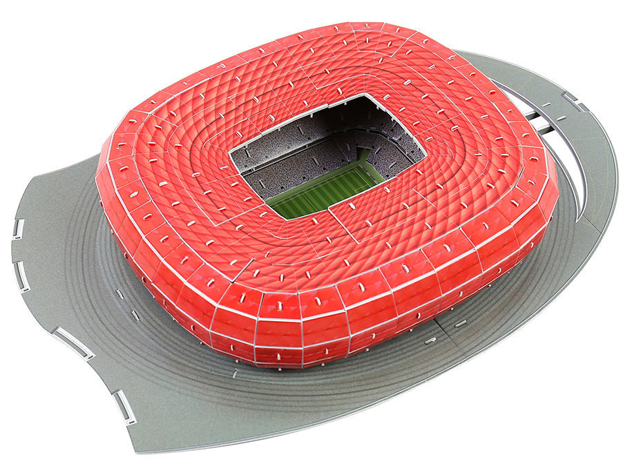 Classic Jigsaw DIY 3D Puzzle World Football Stadium European Soccer Playground Assembled Building Model Puzzle Toys For Children - Cindi Book