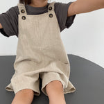 Boys And Girls Retro Artistic Suspender Pants - Cindi Book