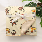 Baby thick double-layer coral fleece blanket - Cindi Book