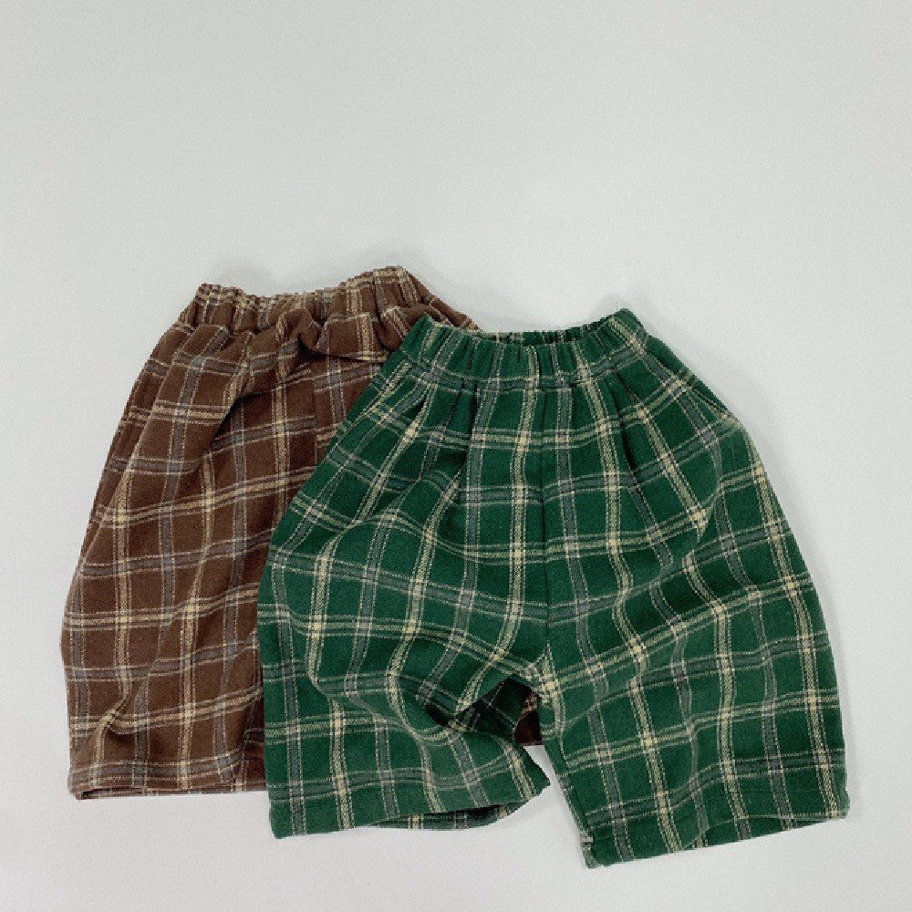 Fashion Personality Children's Plaid Stylish Pants - Cindi Book