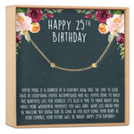 25th Birthday Dot Bracelet