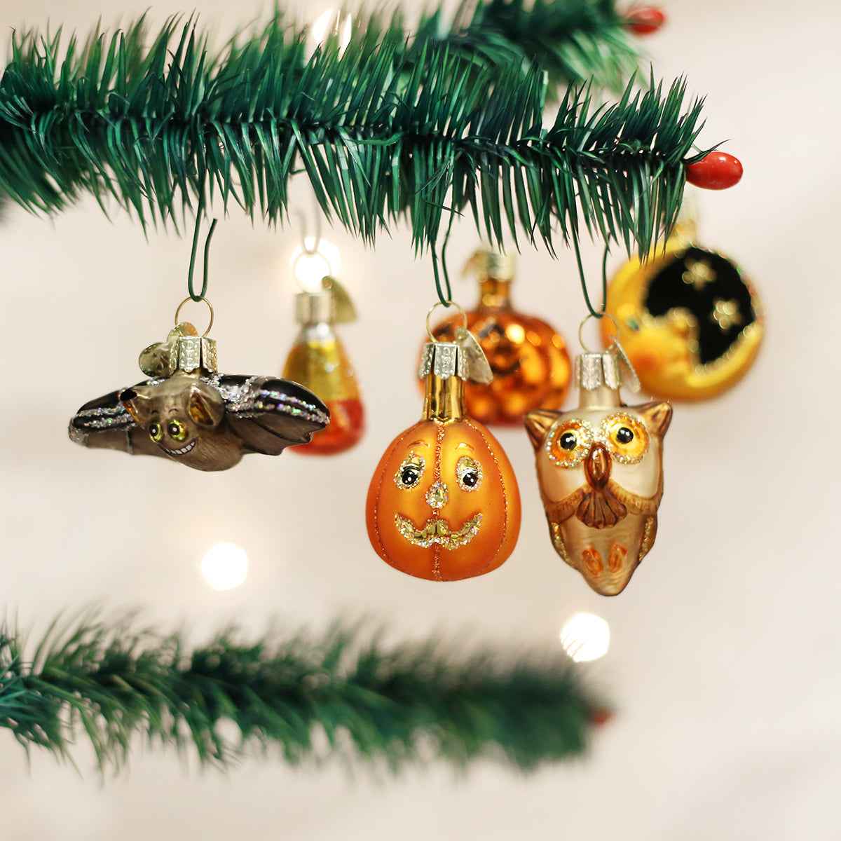 Old World Christmas Mini Halloween Assortment - hand-blown glass Christmas tree ornament