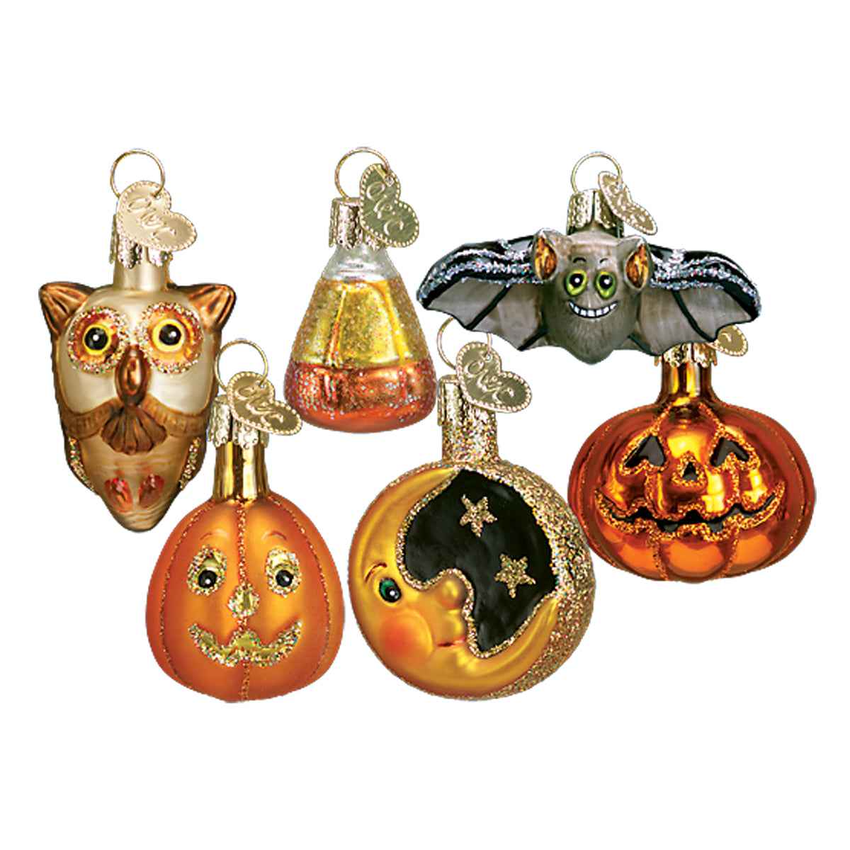 Old World Christmas Mini Halloween Assortment - hand-blown glass Christmas tree ornament (view 2)