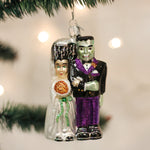 Old World Christmas Frankenstein & Bride - hand-blown glass Christmas tree ornament