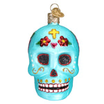Old World Christmas Day Of The Dead Ornament - hand-blown glass Christmas tree ornament (view 3)
