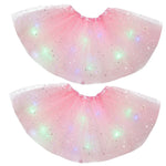 Magical & Luminous  LED Princess Halloween Tutu Skirt Sequins Shiny Skirt - Cindi Book