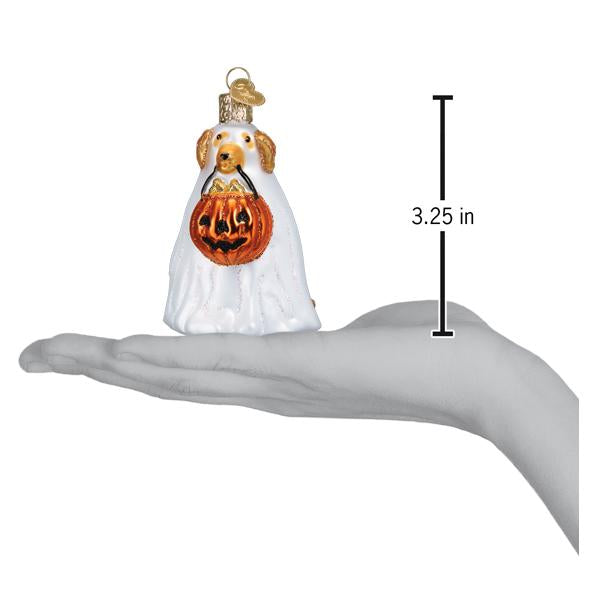 Old World Christmas Trick-or-treat Pooch Ornament - hand-blown glass Christmas tree ornament (view 7)
