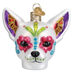 Old World Christmas Dia De Los Muertos Dog Ornament - hand-blown glass Christmas tree ornament (view 3)