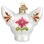 Old World Christmas Dia De Los Muertos Dog Ornament - hand-blown glass Christmas tree ornament (view 4)