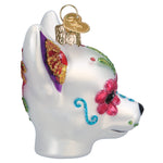 Old World Christmas Dia De Los Muertos Dog Ornament - hand-blown glass Christmas tree ornament (view 5)