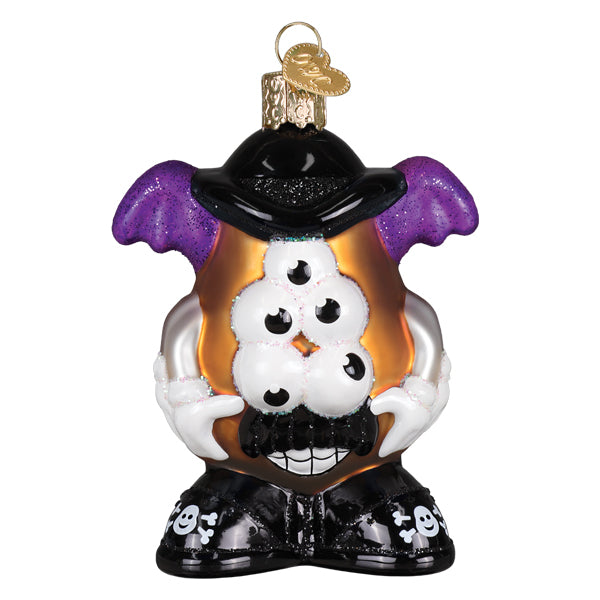 Old World Christmas Halloween Mr. Potato Head Ornament - hand-blown glass Christmas tree ornament (view 2)