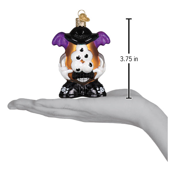 Old World Christmas Halloween Mr. Potato Head Ornament - hand-blown glass Christmas tree ornament (view 6)