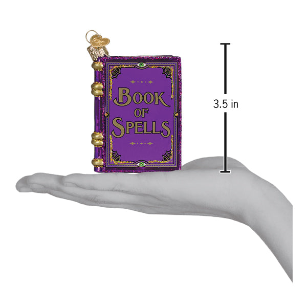 Old World Christmas Book Of Spells Ornament - hand-blown glass Christmas tree ornament (view 5)