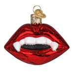 Old World Christmas Vampire Lips Ornament - hand-blown glass Christmas tree ornament (view 2)