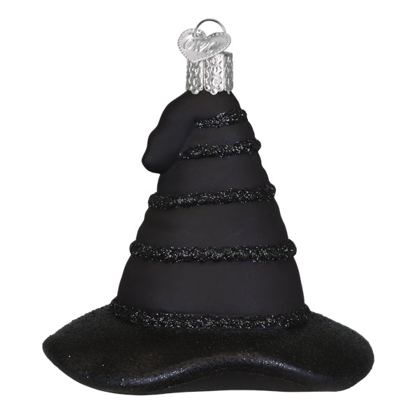 Old World Christmas The Green Witch's Hat Ornament - hand-blown glass Christmas tree ornament (view 2)