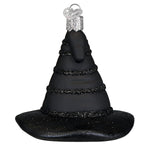 Old World Christmas The Green Witch's Hat Ornament - hand-blown glass Christmas tree ornament (view 4)